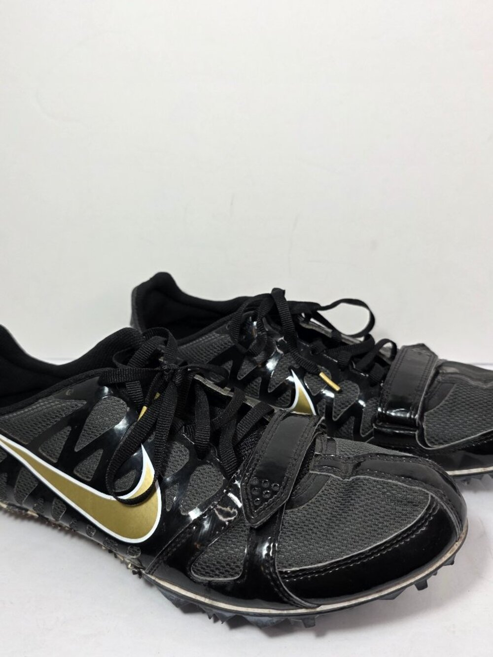 Nike Zoom Rival S Track Shoes Sprint 456812-071 Mens 7.5 Black Gold